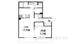 グランディール学園前間取り図面