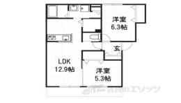 グランディール学園前間取り図面