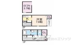 ハーモニーテラス椥辻中在家町間取り図面