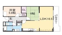 シャーメゾン燦燦東館間取り図面