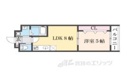 ARCA嵯峨嵐山間取り図面