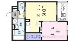 シャルマン唐橋南２間取り図面