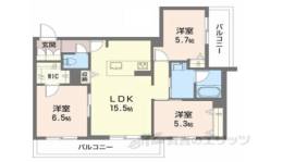 シャーメゾンＭ―ｓｉｘ間取り図面