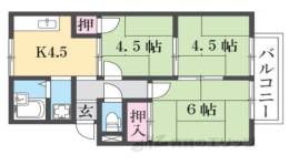 サニーハイツ朝日ヶ丘Ａ間取り図面