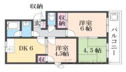 サニーハイツ朝日ヶ丘Ｂ間取り図面