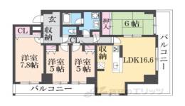 メゾンドール瀬田公園都市1番館間取り図面