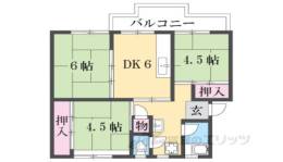 西大寺住宅６号棟間取り図面