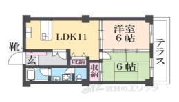 Ｎｏ１　香里ニューハイツ間取り図面