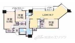 ティアラ・セントワンズ間取り図面