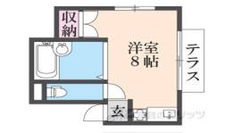 リバーハイツ深草間取り図面