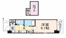 エステムコート京都烏丸２間取り図面