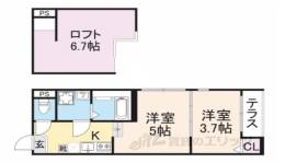 ハーモニーテラス東野八反畑町２間取り図面