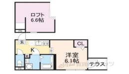 ハーモニーテラス東野八反畑町２間取り図面