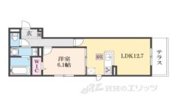 ＧＲＡＭＭ桂北滝川Ｂ棟間取り図面