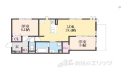 D-ROOM西院小米間取り図面