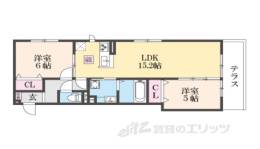D-ROOM西院小米間取り図面