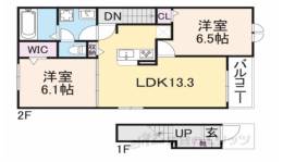 フロントパークひこね２間取り図面