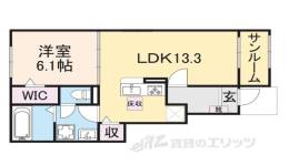 フロントパークひこね２間取り図面
