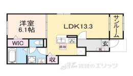 フロントパークひこね２間取り図面