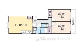 シャンテー香里ケ丘４間取り図面