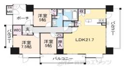ブランズ川西間取り図面