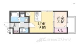 牧野阪新築アパート間取り図面