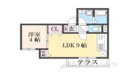 レーヴ・ヴィル東福寺間取り図面