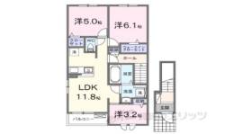 メゾン　モナムール　１間取り図面