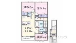 メゾン　モナムール　１間取り図面