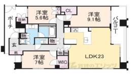 グランレジェイド京都河原町間取り図面