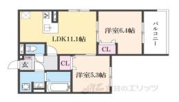 D-ROOM伏見駅前間取り図面