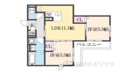 D-ROOM伏見駅前間取り図面
