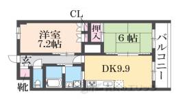 ＡＭＥＮＩＴＹＣＯＵＲＴ　Ｋ．Ｉ間取り図面