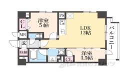 ジオエント四条大宮間取り図面