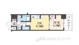 CREST TAPP 京都太秦天神川 DEX １間取り図面