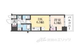 CREST TAPP 京都太秦天神川 DEX １間取り図面