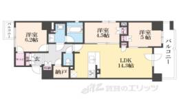 ファインレジデンス烏丸五条間取り図面