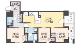 ファインレジデンス烏丸五条間取り図面