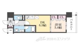 リシュドール梅小路間取り図面