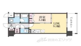 リシュドール梅小路間取り図面