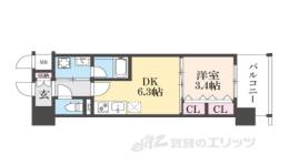 リシュドール梅小路間取り図面