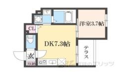 アビタシオン嵯峨嵐山間取り図面