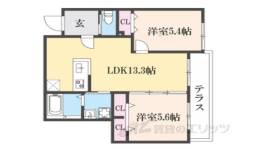 アビタシオン嵯峨嵐山間取り図面