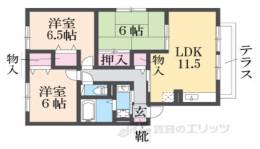 グリーンフォーレスト伊丹　Ｃ棟間取り図面