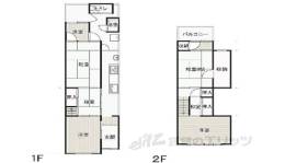 仏光寺通路面店舗間取り図面