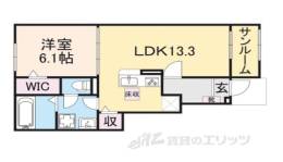 サニータウン横田１間取り図面