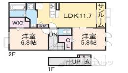 ヴィオーラ２　Ｂ間取り図面