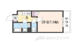 GRANDECOURT立命館U.EAST１間取り図面