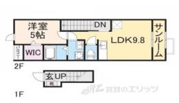 ヒルズ　キザキ　Ｆ間取り図面