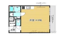 百万遍ハイツ間取り図面